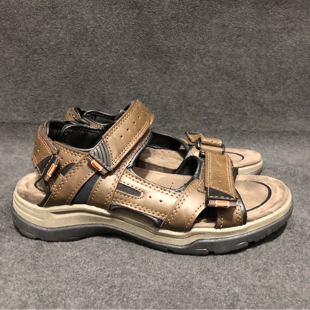 Earth Spirit Gelron Cushion Mens Sandals Size 7 Brown Waterproof Outdoor Hiking